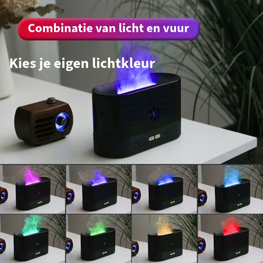 Vlam Aroma Diffuser Luchtbevochtiger - Kinscoter ®